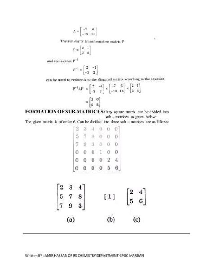 Can matrices be divided?