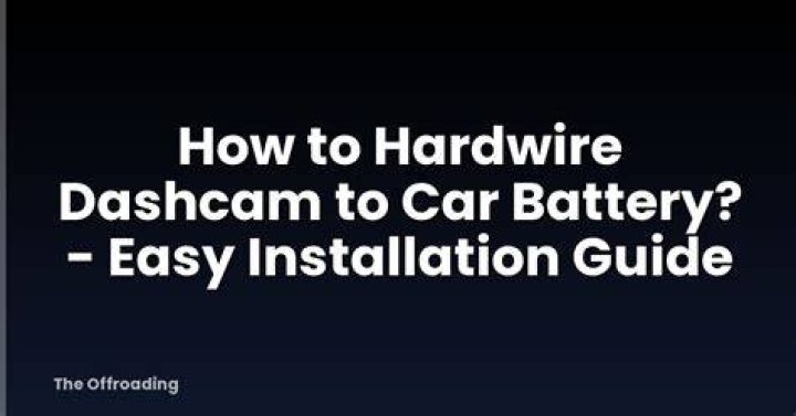 Does hardwire dashcam drain battery?