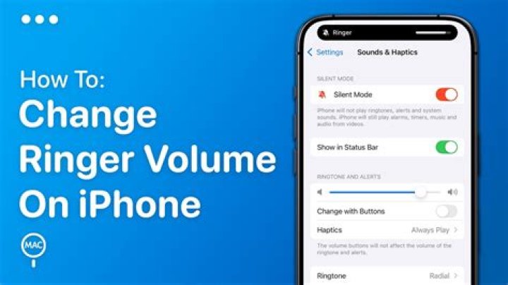 How do I switch between ringer and volume on iPhone?