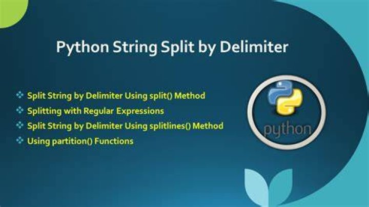 In python a string can be split on a delimiter?