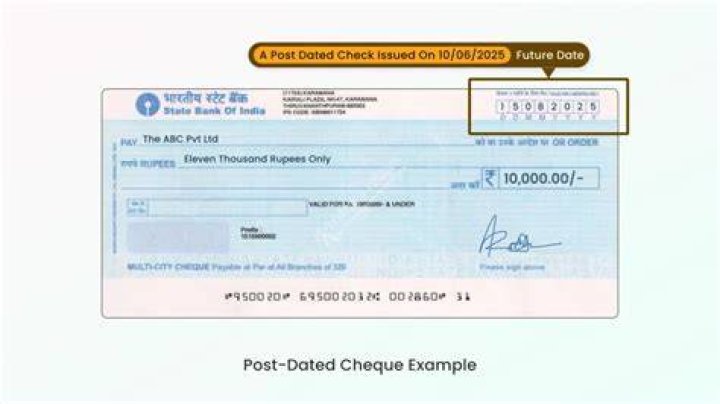 Is post dated check a cash?
