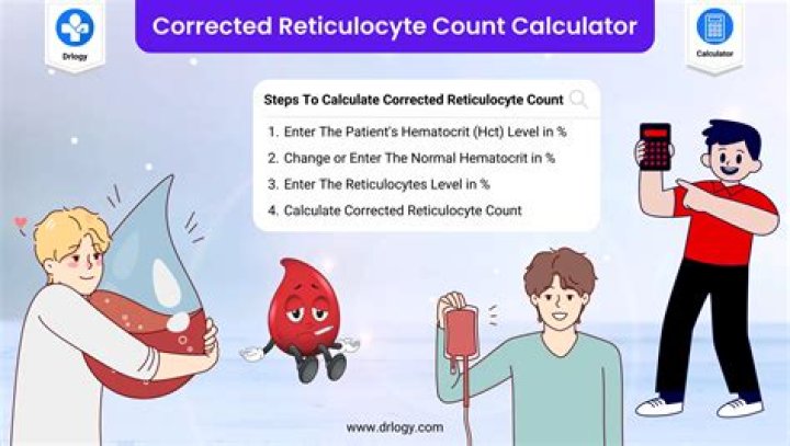 When should reticulocyte count be corrected?