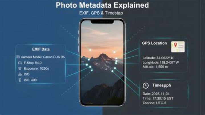 Which metadata does a camera capture?